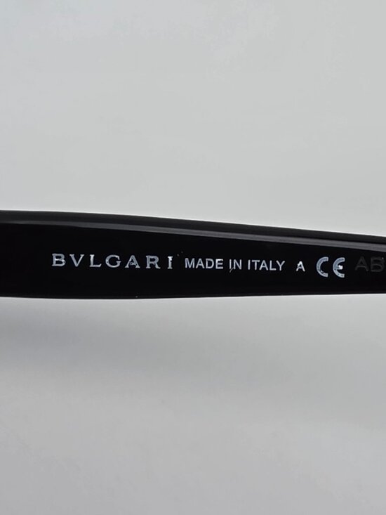 Bvlgari 4016-B 879 Havana Black Silver Rhinestone Eyeglasses Frame Italy 52mm main image 7
